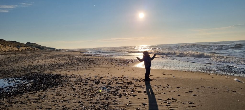 Den fine strand i Søndervig.