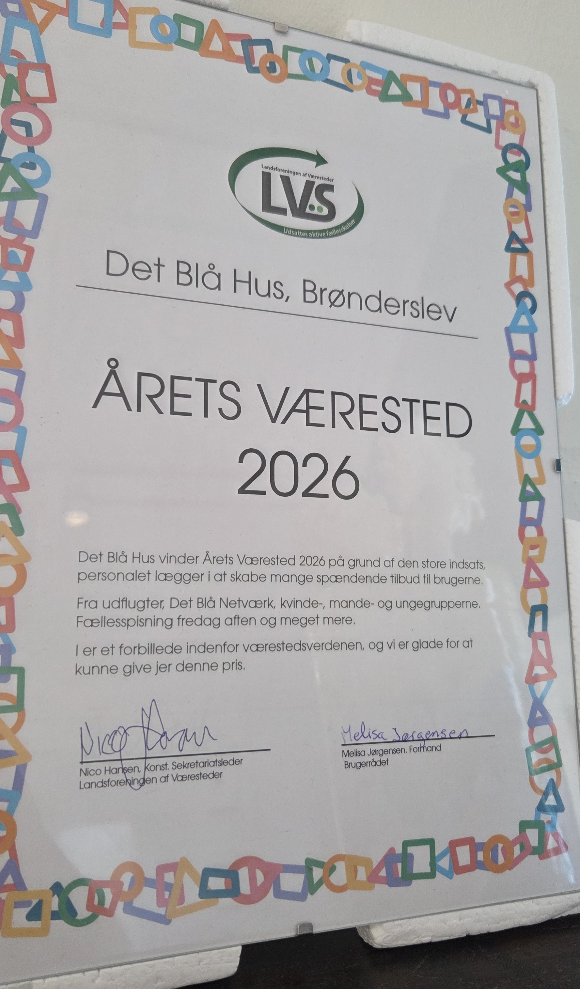 Danmarks Bedste Værested 2026: Det Blå Hus i Brønderslev kommune.